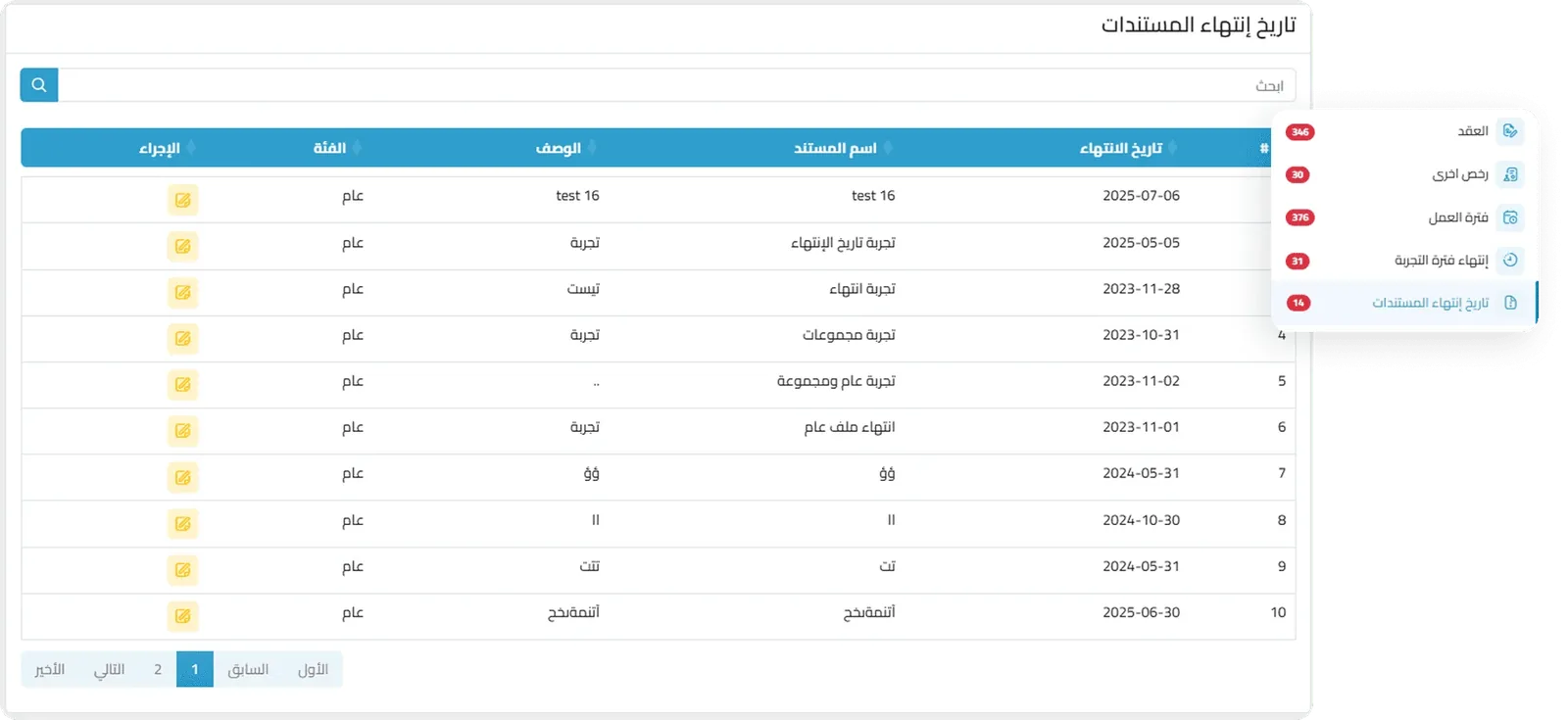 reports and notigication